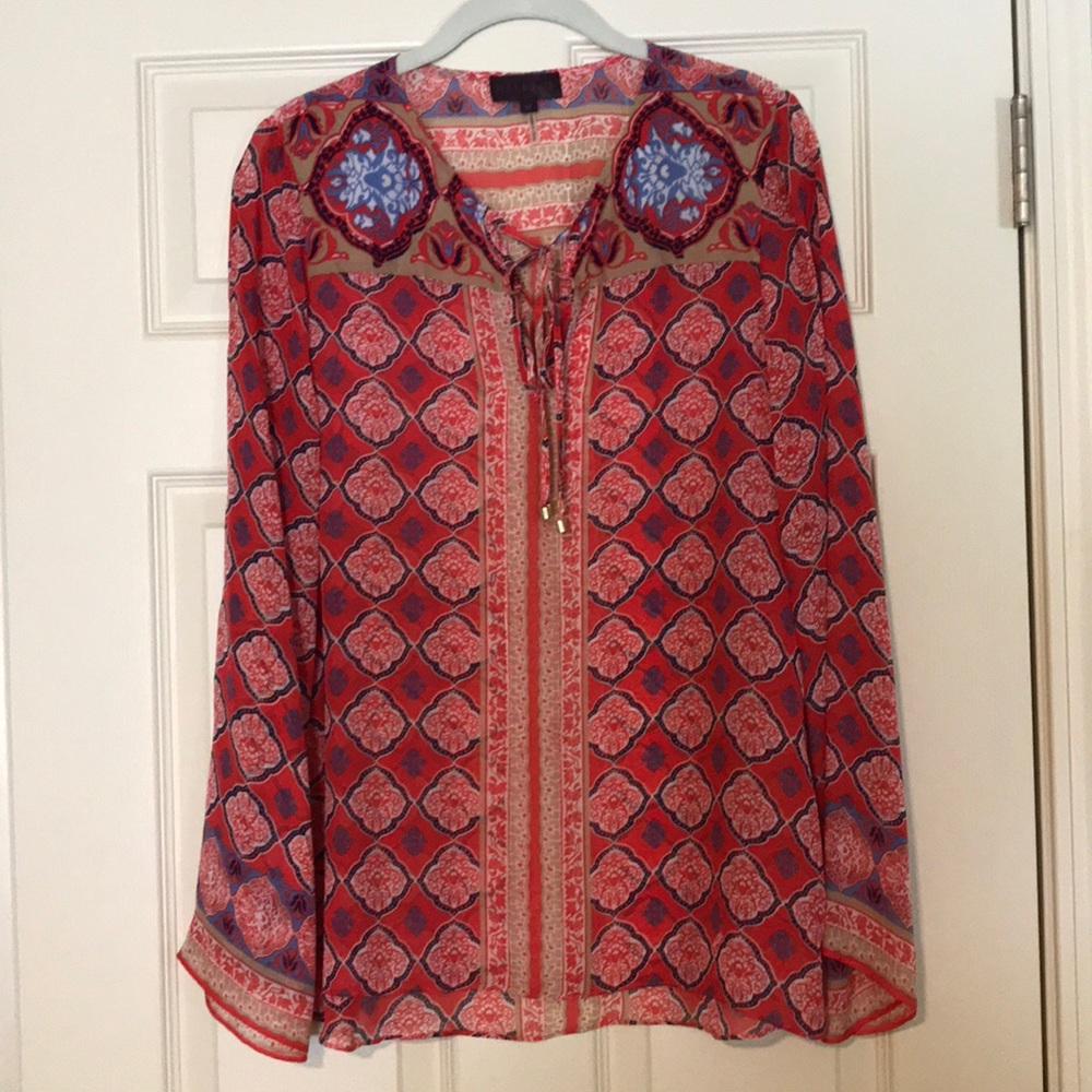 Hale Bob 100% silk blouse